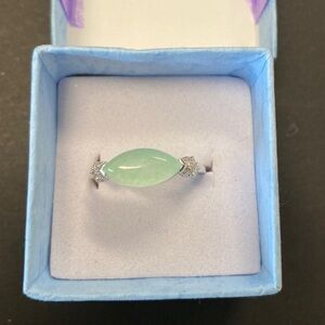 Bomb Party Genuine Green Quartz Ring